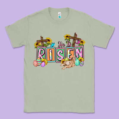 He Is Risen Easter  Easter Day Classic Tee Designed By Cowgirlartshop