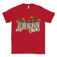 Red He is risen Easter  Easter Day Classic Tee - CowGirlArtShop