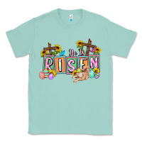 Seafoam He is risen Easter  Easter Day Classic Tee - CowGirlArtShop