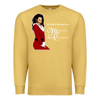 Antique Gold All I Want for Christmas Is You Premium Sweatshirt - artisFamous
