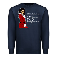 Navy All I Want for Christmas Is You Premium Sweatshirt - artisFamous