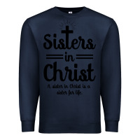 Navy sister in christ Premium Sweatshirt - artisFamous