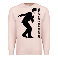 Pale Pink Original Rude Boy Style Premium Sweatshirt - artisFamous