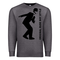 Charcoal Heather Original Rude Boy Style Premium Sweatshirt - artisFamous