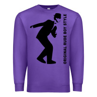 Purple Original Rude Boy Style Premium Sweatshirt - artisFamous