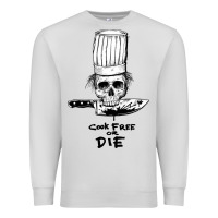 Dove Grey bourdain cook free or die Premium Sweatshirt - artisFamous