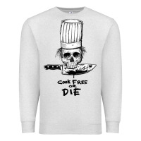 Oatmeal Heather bourdain cook free or die Premium Sweatshirt - artisFamous