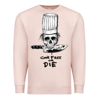 Pale Pink bourdain cook free or die Premium Sweatshirt - artisFamous