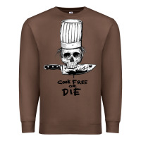 Chestnut bourdain cook free or die Premium Sweatshirt - artisFamous