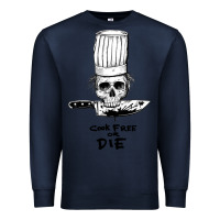 Navy bourdain cook free or die Premium Sweatshirt - artisFamous