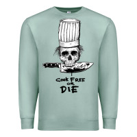 Seafoam bourdain cook free or die Premium Sweatshirt - artisFamous