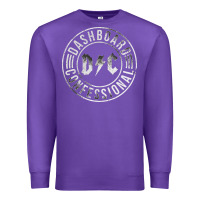Purple DASHBOARD CONFESSIONAL Premium Sweatshirt - artisFamous