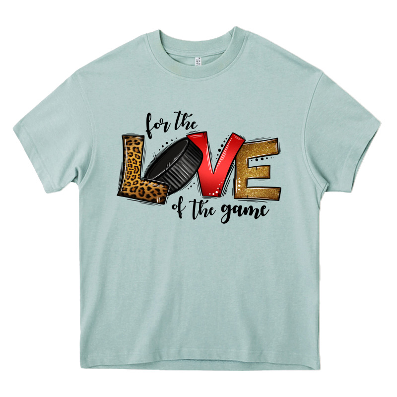 For The Love Of The Game Ice Hockey Heavy Core Tee by Jasminsmagicworld | Teevron