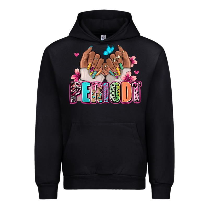 Periodt Afro Woman Nail Art Urban Hoodie by RanaPortraitStore | Teevron