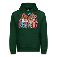 Forest Green Periodt afro woman nail art Urban Hoodie - RanaPortraitStore