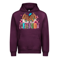 Mauve Wine Periodt afro woman nail art Urban Hoodie - RanaPortraitStore
