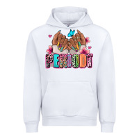 White Periodt afro woman nail art Urban Hoodie - RanaPortraitStore