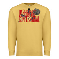 Antique Gold DASHBOARD CONFESSIONAL Premium Sweatshirt - artisFamous