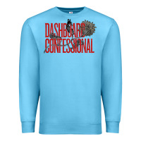 Ocean Blue DASHBOARD CONFESSIONAL Premium Sweatshirt - artisFamous
