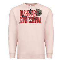 Pale Pink DASHBOARD CONFESSIONAL Premium Sweatshirt - artisFamous