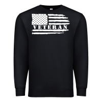 Black american veteran, patriotic american tee, army style sweatshirt Premium Sweatshirt - artisFamous