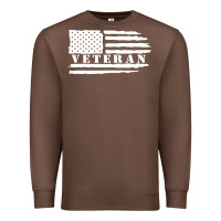 Chestnut american veteran, patriotic american tee, army style sweatshirt Premium Sweatshirt - artisFamous