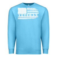 Ocean Blue american veteran, patriotic american tee, army style sweatshirt Premium Sweatshirt - artisFamous