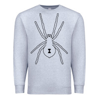 Heather Grey black widow Premium Sweatshirt - artisFamous