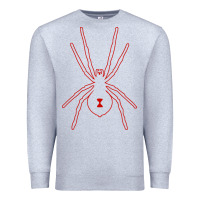 Heather Grey black widow Premium Sweatshirt - artisFamous