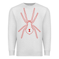 Oatmeal Heather black widow Premium Sweatshirt - artisFamous
