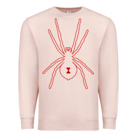 Pale Pink black widow Premium Sweatshirt - artisFamous