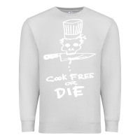 Dove Grey bourdain cook free or die Premium Sweatshirt - artisFamous