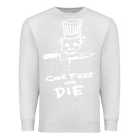 Oatmeal Heather bourdain cook free or die Premium Sweatshirt - artisFamous
