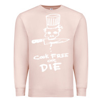Pale Pink bourdain cook free or die Premium Sweatshirt - artisFamous