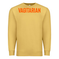 Antique Gold vagitarian Premium Sweatshirt - artisFamous
