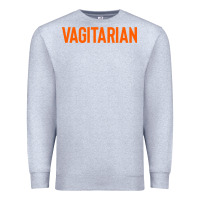 Heather Grey vagitarian Premium Sweatshirt - artisFamous