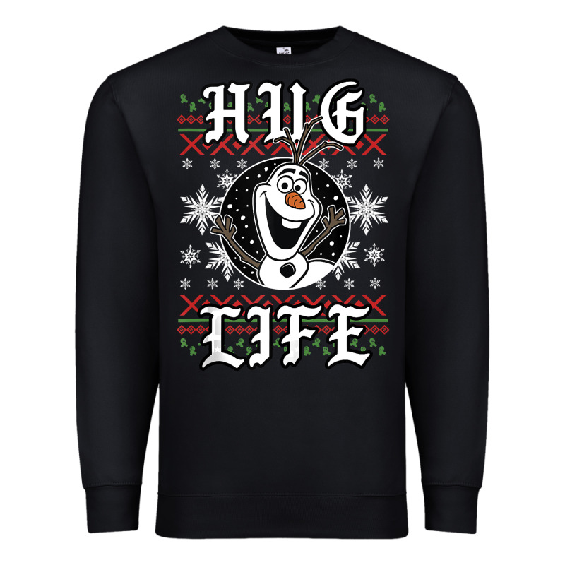 Fro.zen O.l.a.f Hug Life Ugly Christmas Sweater Style Shirt Premium Sweatshirt by artisFamous | Teevron