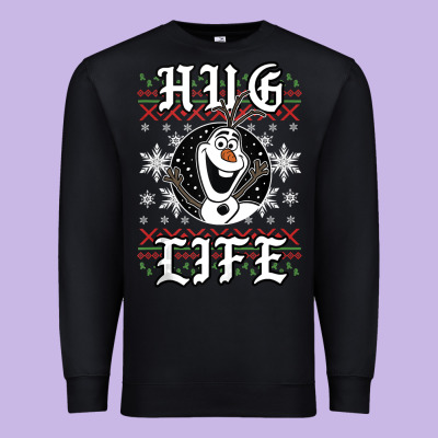 Fro.zen O.l.a.f Hug Life Ugly Christmas Sweater Style Shirt Premium Sweatshirt Designed By Artisfamous