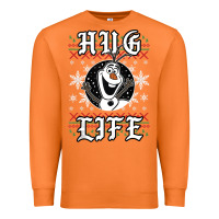 Carrot fro.zen o.l.a.f hug life ugly christmas sweater style shirt Premium Sweatshirt - artisFamous