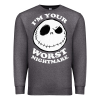 Charcoal Heather j.a.c.k  skel.ling.ton  worst nightmare t shirt Premium Sweatshirt - artisFamous