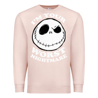 Pale Pink j.a.c.k  skel.ling.ton  worst nightmare t shirt Premium Sweatshirt - artisFamous