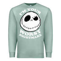 Seafoam j.a.c.k  skel.ling.ton  worst nightmare t shirt Premium Sweatshirt - artisFamous
