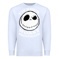 White j.a.c.k  skel.ling.ton  worst nightmare t shirt Premium Sweatshirt - artisFamous