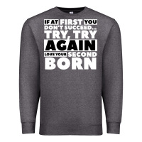 Charcoal Heather second born gifts Premium Sweatshirt - artisFamous