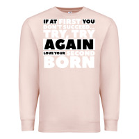 Pale Pink second born gifts Premium Sweatshirt - artisFamous