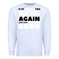 White second born gifts Premium Sweatshirt - artisFamous