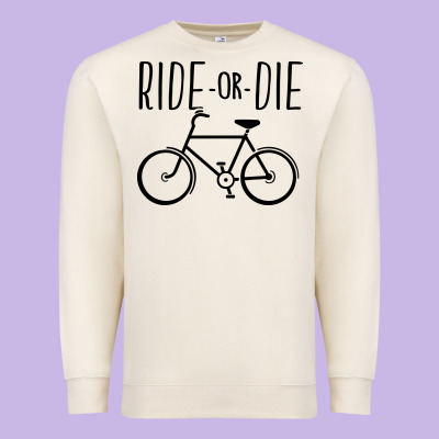 Ride Or Die Bicycle Premium Sweatshirt Designed By Artisfamous