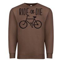 Chestnut ride or die bicycle Premium Sweatshirt - artisFamous