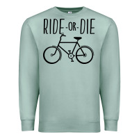 Seafoam ride or die bicycle Premium Sweatshirt - artisFamous