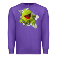 Purple kermit the frog Premium Sweatshirt - artisFamous